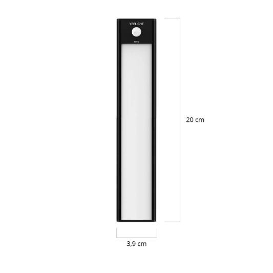 Yeelight kastverlichting met sensor 20 cm - Warm wit licht - Oplaadbare batterij