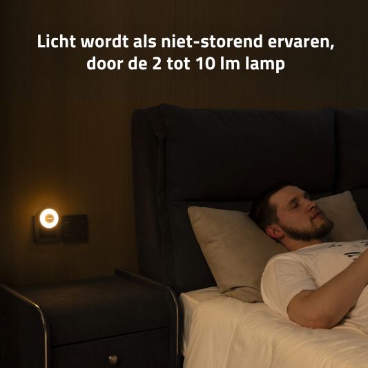 Yeelight plug-in nachtlamp 0,5W - Warm witte lichtkleur - Met lichtsensor