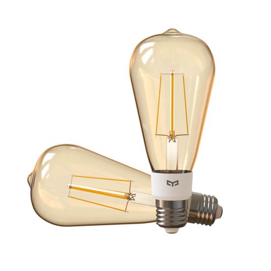 Yeelight slimme filament led lamp ST64 amberkleurig - E27 fitting - Warm Witte lichtkleur