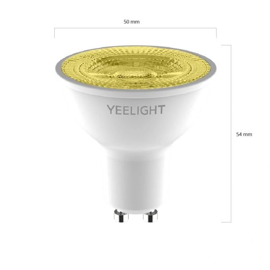 Yeelight slimme led spots - GU10 fitting - Warm Witte lichtkleur - Set van 4