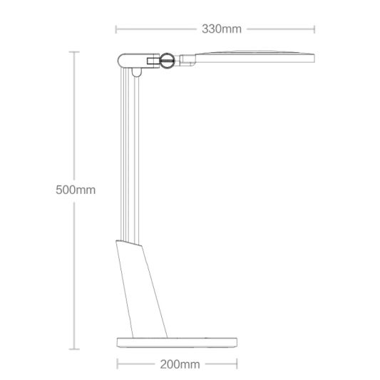 Yeelight slimme tafellamp 14W - Natuurgetrouw helder wit licht