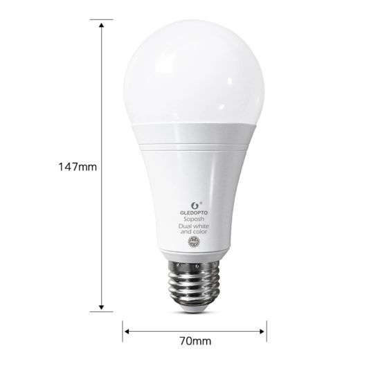 Zigbee lamp RGBWW 12W E27 fitting