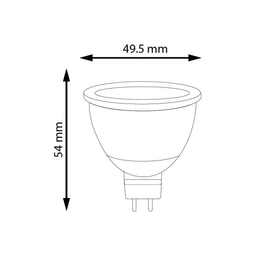 Zigbee spot RGBWW MR16 fitting - 4 Watt