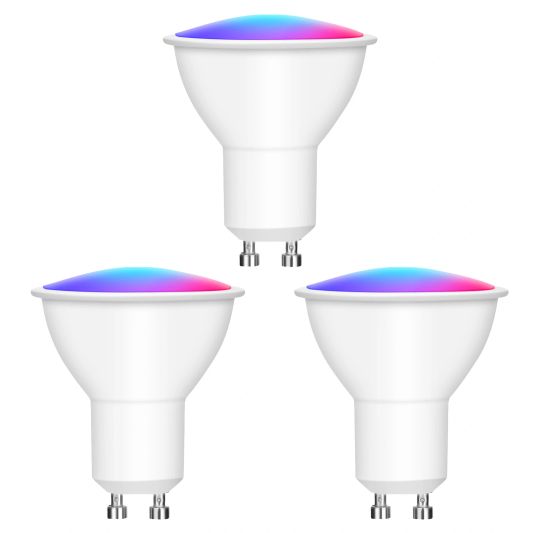 Zigbee LED spot RGBWW GU10 fitting - 5 Watt - Voordeelset van 3