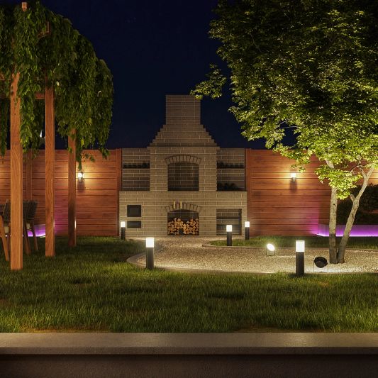 Zigbee sokkel lamp voor buiten 9W - Alle kleuren en wittinten - Rond