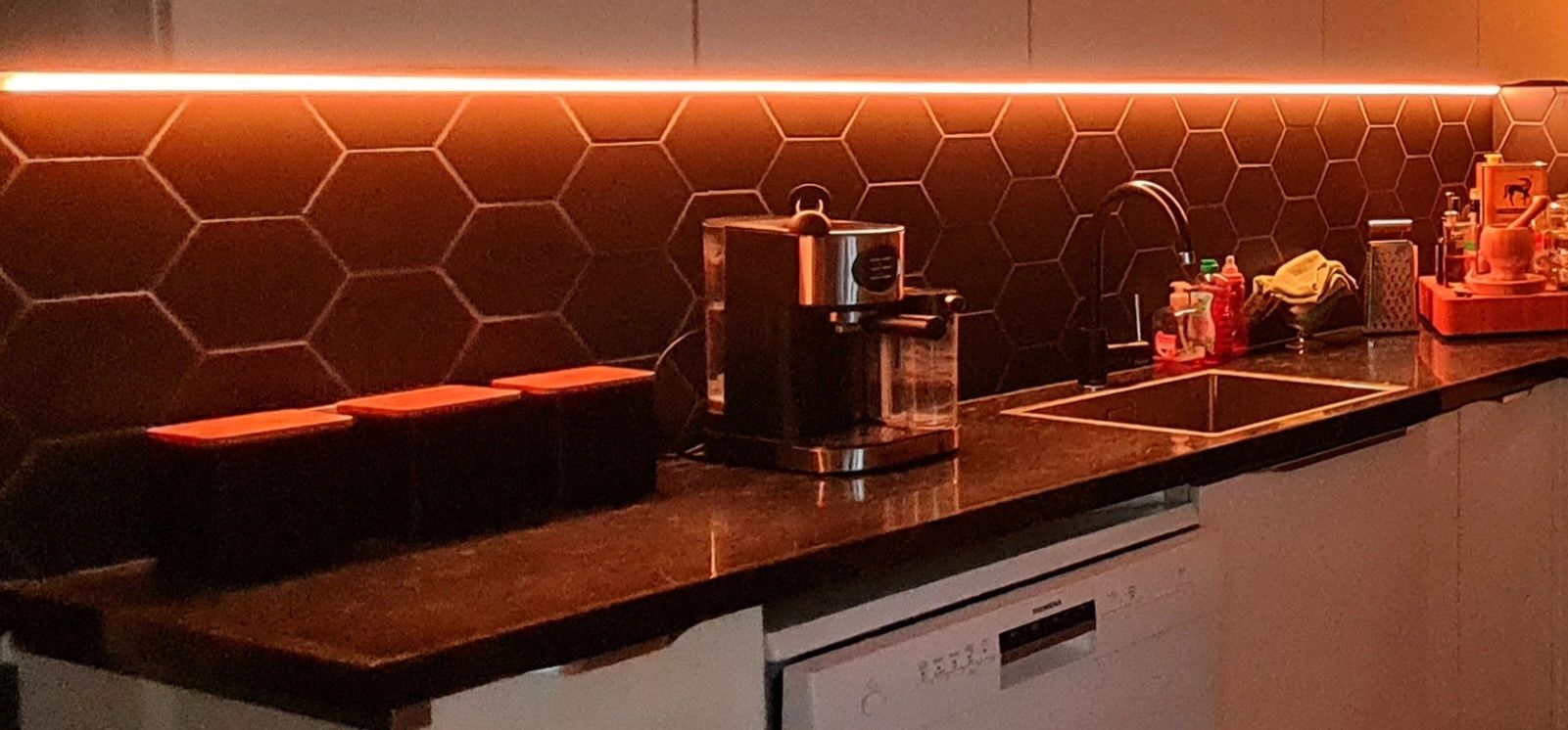 17 meter complete set RGBWW led strip met Zigbee controller